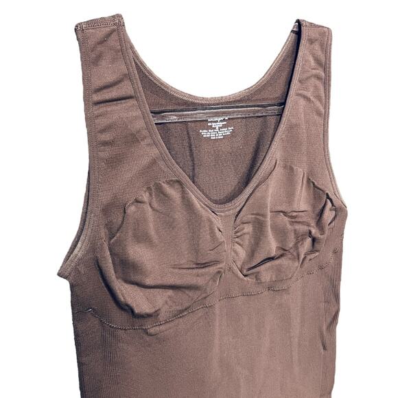 GENIE Womens Shapewear Camisole Tank Top Sz XL Brown Quietluxury Stretch - Picture 6 of 6